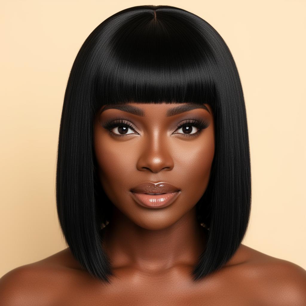 Blunt Cut Bob Wig - HD Lace